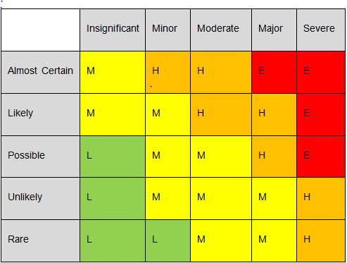 Risk Matrix.