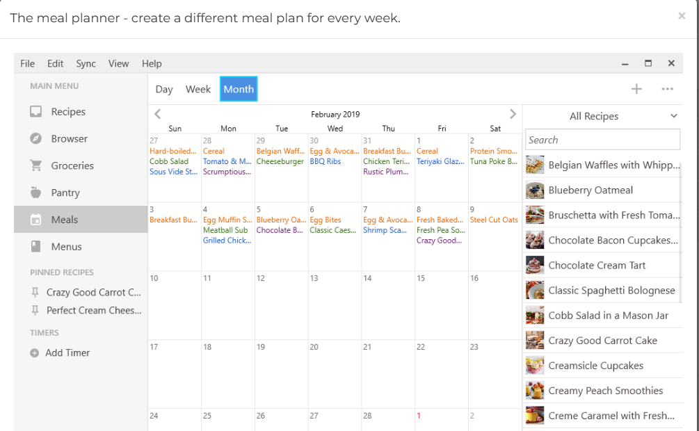 Smart Diet Interface